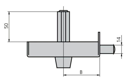 CERRADURA CVL ESMALTADA 1124A-8 DERECHA CILINDRO REDONDO
