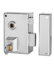 CERRADURA CVL ESMALTADA 56BR-70 IZQUIERDA CILINDRO PERFIL