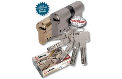 CILINDRO LINCE LATONADO SEGURIDAD C-653030-L DOBLE EMBRAGUE