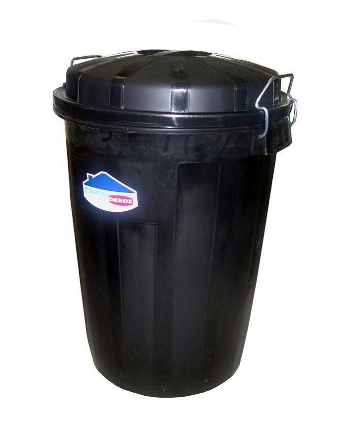 CUBO BASURA PLASTICO C/TAPA 95LTS.DENOX 23187.090