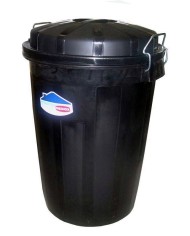 CUBO BASURA PLASTICO C/TAPA 95LTS.DENOX 23187.090