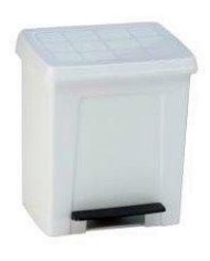 CUBO BASURA PLASTICO C/PEDAL DENOX 8 LTS. 24140.050