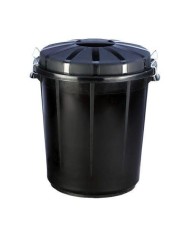 CUBO BASURA PLASTICO C/TAPA 95LTS.DENOX 23187.090