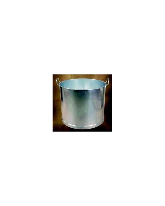 CUBO GALVANIZADO RECTO 2 ASAS Y TAPA 16 40LTS.       01130416