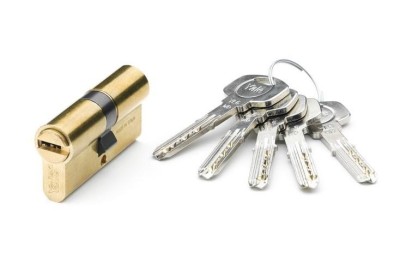 CILINDRO YALE LATONADO YL6 60 MM. LEVA LARGA 30X30