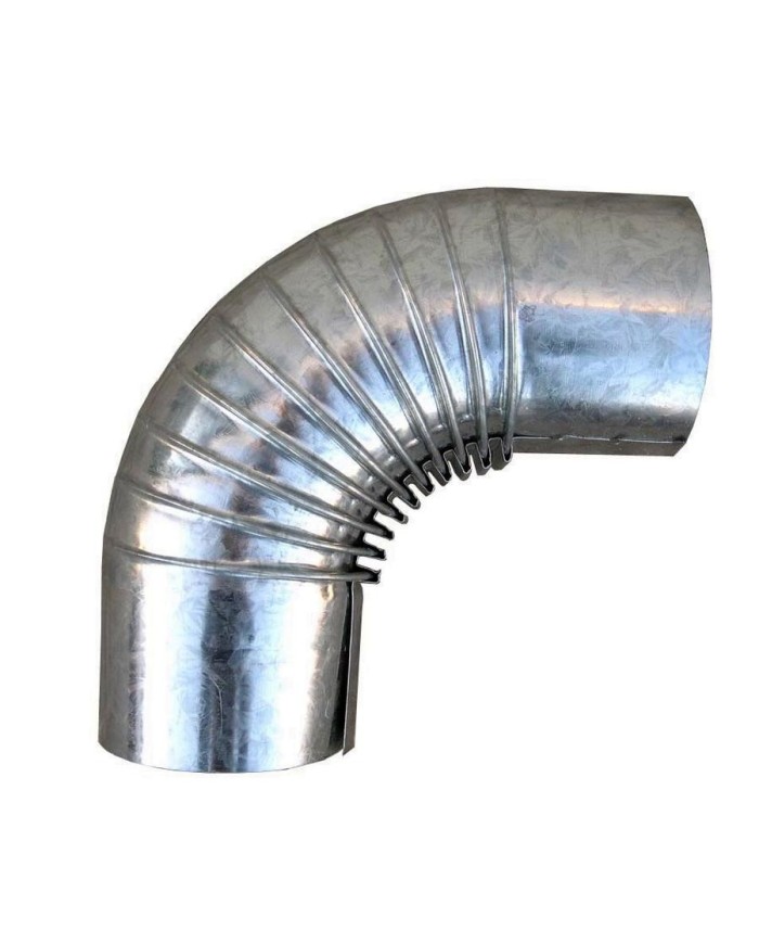 CODO ESTUFA GALVANIZADO DE 200 MM.