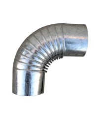 CODO ESTUFA GALVANIZADO DE 120 MM.