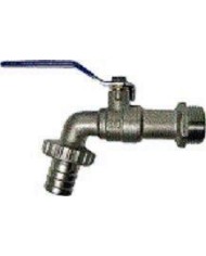 GRIFO CURVO ESFERA CIS 1" CON RACOR