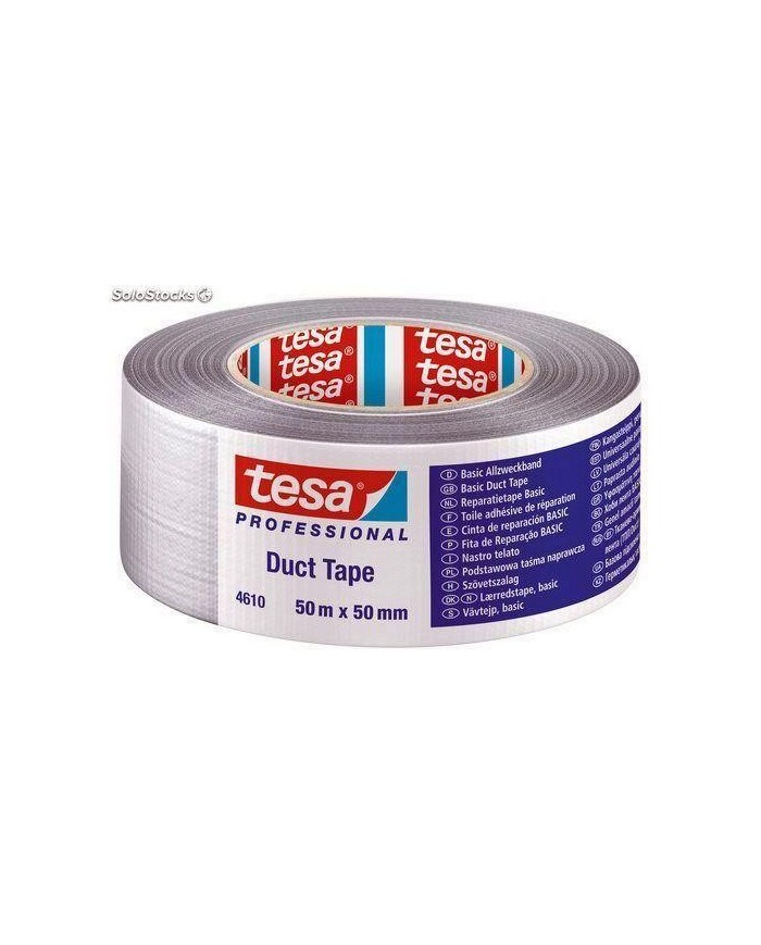 CINTA AMERICANA TESA GRIS 50MM (ROLLO 50MTS)