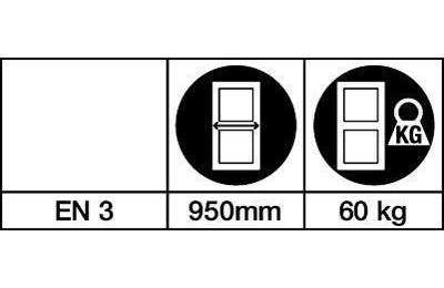CIERRAPUERTAS YALE 3500-0004-50 CON RETENEDOR BLANCO (HOJA 110CM-80 KG).