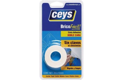 CINTA D/CARA CEYS 2MX15MM.