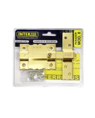 CERROJO INTERFER MODELO 8-87 DORADO