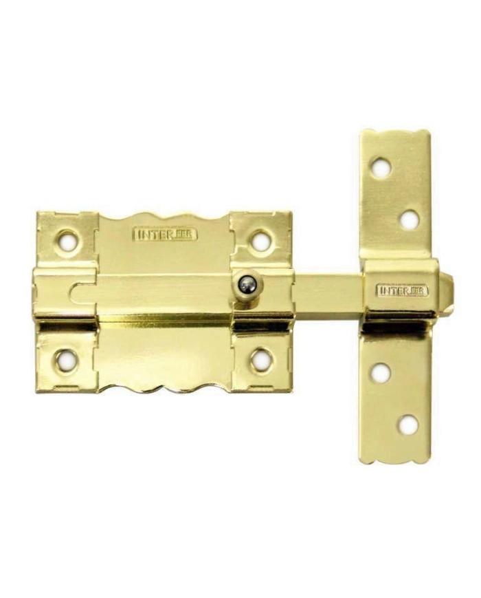 CERROJO INTERFER MODELO 8-87 DORADO
