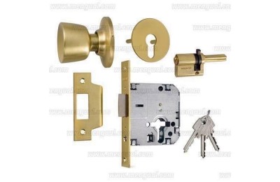 CERRADURA TESA POMO 3520/50 MM. LAT.MATE