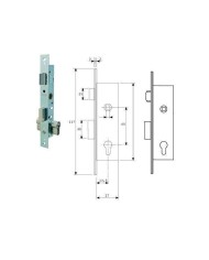 CERRADURA TESA 2206-15 HZ (RODILLO)