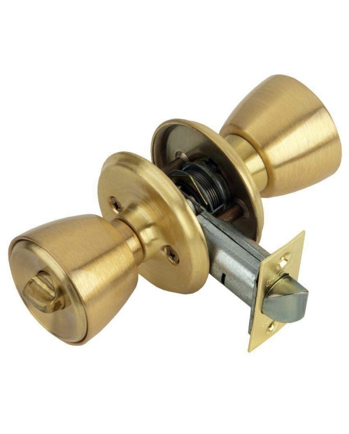 CERRADURA MCM-POMO 509-3/3 LATON MATE(CONDENA/POMO).