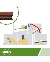 BURLETE AMIG ALUMINIO SAPELLI 100