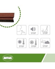 BURLETE AMIG ALUMINIO SAPELLI 100