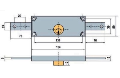 CERRADURA LINCE 5511 PERSIANA