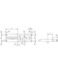 CERRADURA ISEO MODELO 431603 SOBREPONER DERECHA