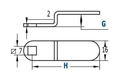 CERRADURA BUZON AGA R-135 CURVA