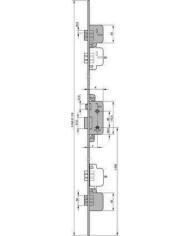 CERRADURA YALE Nº8922 A. LATON  3 PUNTOS