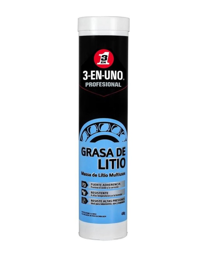 GRASA DE LITIO 3-EN-UNO MULTIUSOS 400GR.