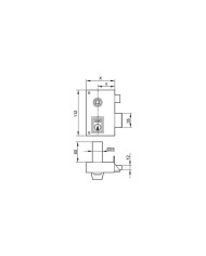 CERRADURA YALE Nº 56CP 70MM IZQUIERDA