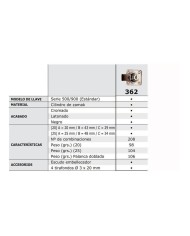 CERRADURA ARMARIO AGA R362 CILINDRO 25MM LLAVES IGUALES C3620C25000-KCYG00