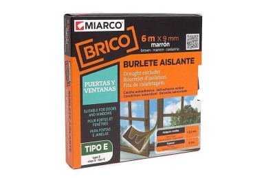BURLETE ADH.MIARCO CAUCHO MARRON 9MMX6MT