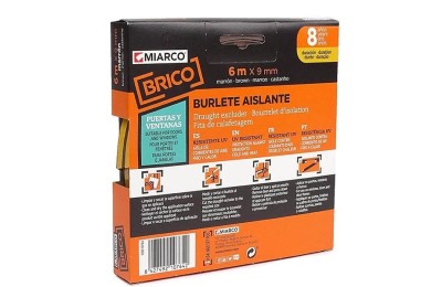 BURLETE ADH.MIARCO CAUCHO BLANCO 9MMX6MT