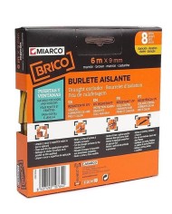 BURLETE MIARCO ADHESIVO CAUCHO BLANCO 9MMX6MT