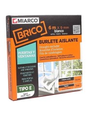 BURLETE MIARCO ADHESIVO CAUCHO BLANCO 9MMX6MT