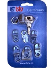 KIT CERRADURA BTV Nº1 CROMO