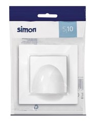 SALIDA CABLE SIMON 10 BLANCO 8'4X8'4X4'5CM.