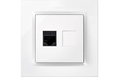 TOMA INTERNET RJ45 SIMON 10 BLANCO 8'4X8'4X4'5 CMS.