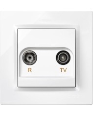 TOMA RADIO/TV FINAL EMPOTRAR SIMON 10 BLANCO 8'4X8'4X4'5CMS. F1090486030