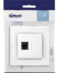 TOMA INTERNET RJ45 SIMON 10 BLANCO 8'4X8'4X4'5CMS. F1090598030