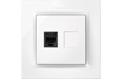 TOMA TELEFONO SIMON 10 BLANCO 8'4X8'4X4'5 CMS.