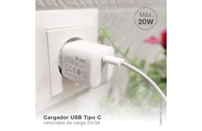 CARGADOR GSC 240V. A USB TIPO C