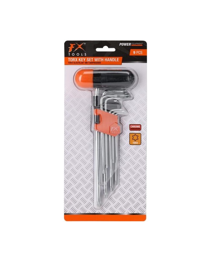 JUEGO  9 LLAVES TORX HEXAGONAL FXTOOLS