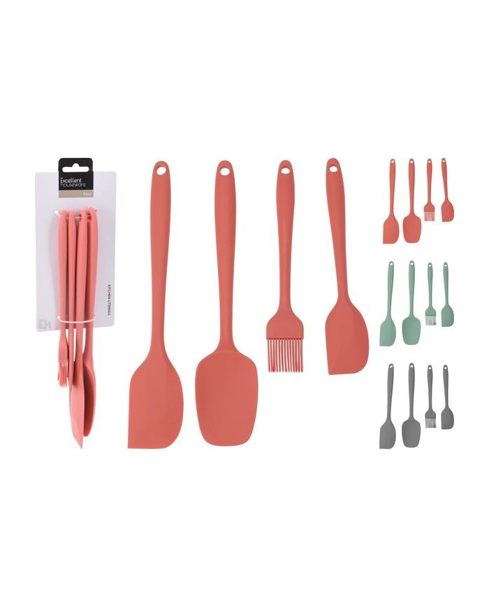 KIT UTENSILIOS DE COCINA EXCELLENTH SILICONA 4PZAS. 404002790