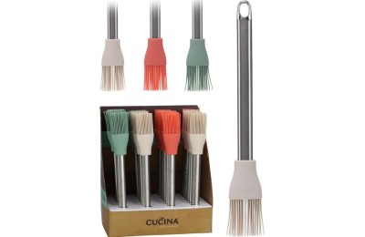 PINCEL SILICONA MANGO INOX. LA CUCINA (28 CMS)