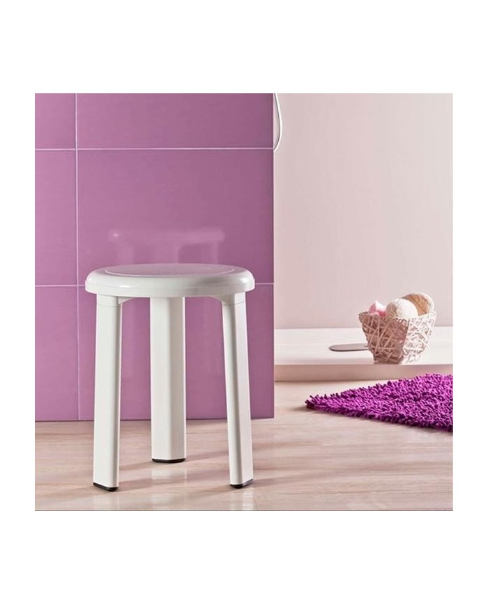 TABURETE TOYMA DE BAÑO BLANCO