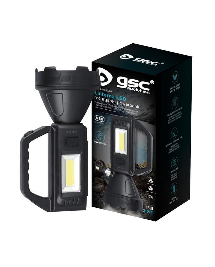 LINTERNA MULTIUSOS 3W.+3W.RECARGABLE GSC 201800009
