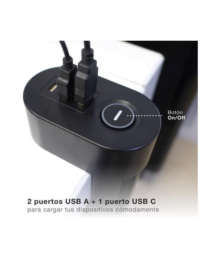 BASE GSC 3 TOMAS T.T. 1'4M. 2USB+A 1UBS+C