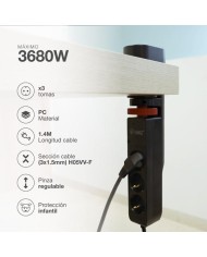BASE GSC 3 TOMAS T.T. 1'4M. 2USB+A 1UBS+C