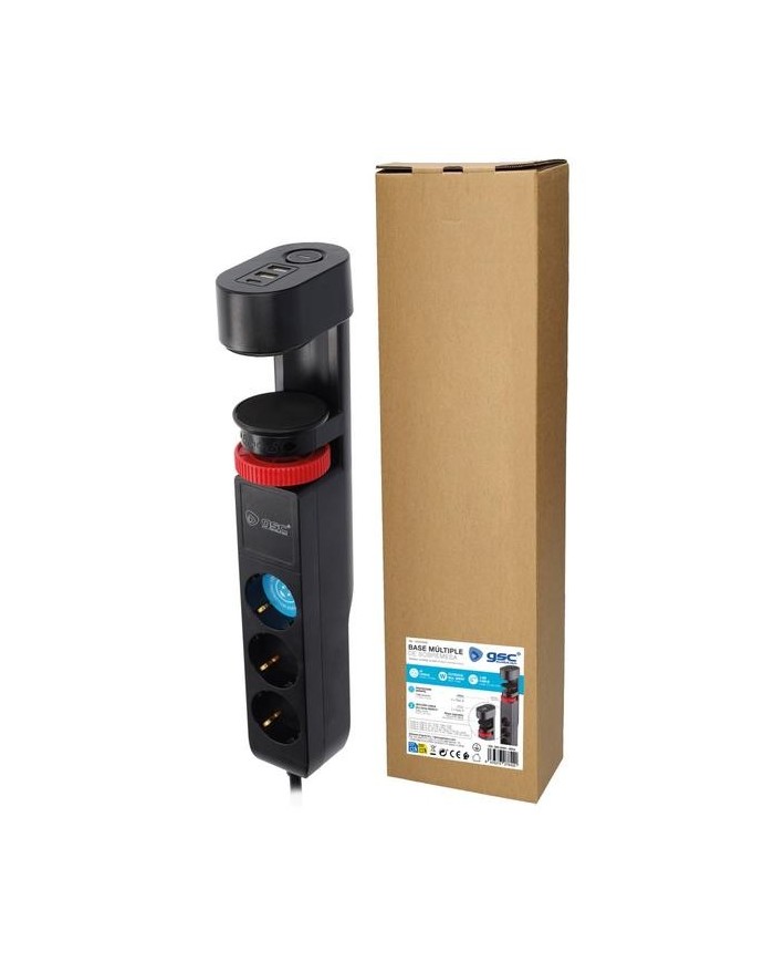 BASE GSC 3 TOMAS T.T. 1'4M. 2USB+A 1UBS+C