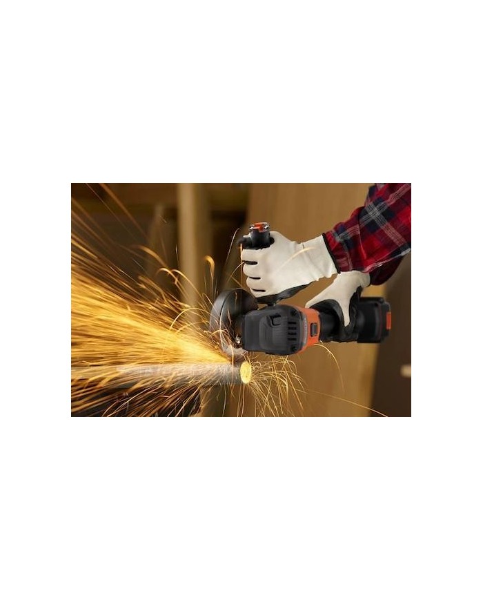 AMOLADORA BLACK&DECKER 115MM. 18V 1BAT 4AH. BCG6L8F1S-QW