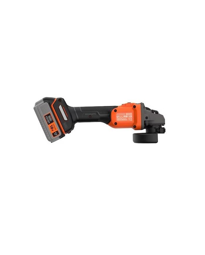 AMOLADORA BLACK&DECKER 115MM. 18V 1BAT 4AH. BCG6L8F1S-QW